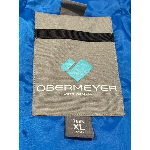 Obermeyer Merlin Colorblock Ski Snowboard Jacket Boy's Size 18 Juniors - Picture 6 of 8